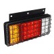 2PCS LED Tail Brake Lights Rear Turn Lamp for 24V Trailer Truck Caravans Boat