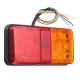 2Pcs 10 LED Rear Stop Indicator Tail Lights Red+Amber for Trailer Truck Lorry Caravan Van 12-80V