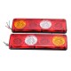 2Pcs 24V 36 LED Car Trailer Truck Tail Brake Stop Turn Signal Light Reverse Fog Lamp