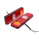 2Pcs 24V 36 LED Car Trailer Truck Tail Brake Stop Turn Signal Light Reverse Fog Lamp