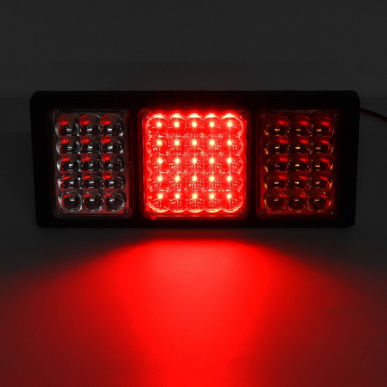 2Pcs 24V 55LED Car Tail Lights Indicator Reversing Lamps For Trailer Truck