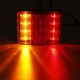 2Pcs LED Rear Tail Stop Light RED+Amber 24V/12-80V Waterproof IP65 for Trailer Truck ATV 2Pcs LED Rear Tail Stop Light RED+Amber 24V/12-80V Waterproof IP65 for Trailer Truck ATV