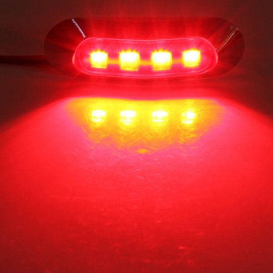 2W ABS LED Side Marker Light Tail Lamp Indicator Universial for Trailer Truck Boat