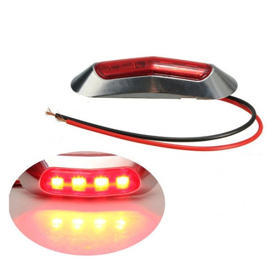 2W ABS LED Side Marker Light Tail Lamp Indicator Universial for Trailer Truck Boat