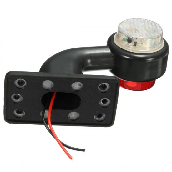 2pcs 5W 10-30V LED Side Maker Light Stalk Indicator Lamp for Truck Trailer Lorry Van 2pcs 5W 10-30V LED Side Maker Light Stalk Indicator Lamp for Truck Trailer Lorry Van