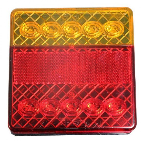 2x 10LED Trailer Truck Ute Stop Rear Tail Indicator Light E-Marked