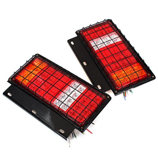 2x 12v LED Stop Tail Lamps Lights for Trailer Car Truck Van Ute