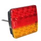 2x LED Truck Trailer Rear Tail Light Indicator Stop Lamp E-Marked 12V