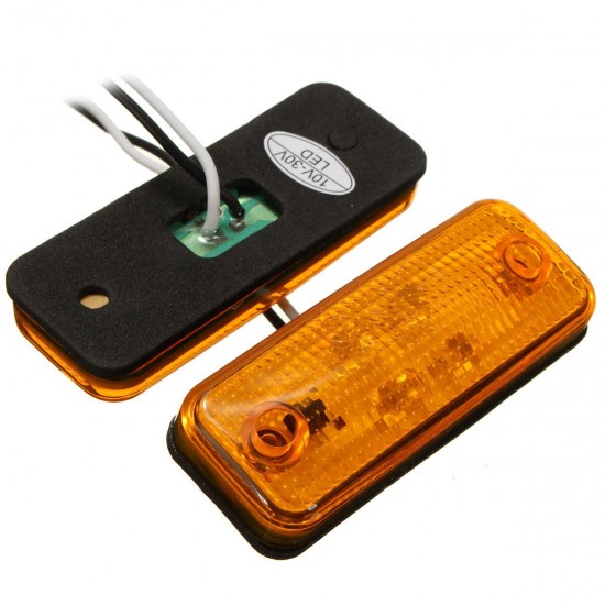 4 LED Side Marker Light Indicator Lamp for Bus Truck Trailer Lorry Caravan 12~24V E8 4 LED Side Marker Light Indicator Lamp for Bus Truck Trailer Lorry Caravan 12~24V E8