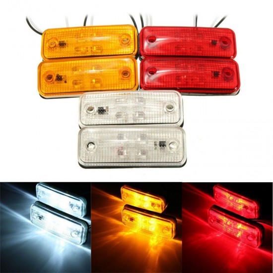 4 LED Side Marker Light Indicator Lamp for Bus Truck Trailer Lorry Caravan 12~24V E8 4 LED Side Marker Light Indicator Lamp for Bus Truck Trailer Lorry Caravan 12~24V E8
