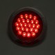 4Inch 24V Chrome 24LED Car Reverse Indicator Tail Light Lamp Round for Truck Trailer Boat