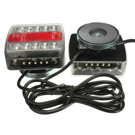 5Functions LED Trailer Towing Light Rear Indicator Brake Reflector Number Plate Lights