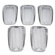 5pcs Smoke Top Lamp Lens Roof Running Light Cab Marker Cover For Ford GMC