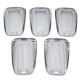 5pcs Smoke Top Lamp Lens Roof Running Light Cab Marker Cover For Ford GMC 5pcs Smoke Top Lamp Lens Roof Running Light Cab Marker Cover For Ford GMC