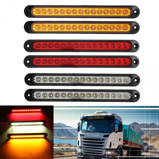6Pcs 15LED Tail Light Ultra-slim Stop Reverse Turn Signal Lights 10-30V for Trailer Truck Caravan 6Pcs 15LED Tail Light Ultra-slim Stop Reverse Turn Signal Lights 10-30V for Trailer Truck Caravan