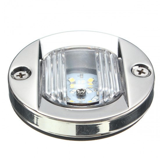 75mm LED Stern Lights Tail Lamp Transom Anchor IP66 2.2W 12V White 1Pcs for Marine Boat