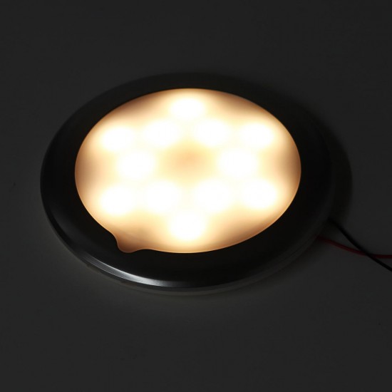 9-30V LED RV Ceiling Light IP67 Waterproof Lamp with Touch Switch for Caravan/Truck/RV/Boat