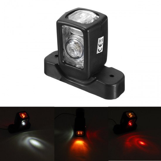 LED 3 Side Marker Light Indicator Lamp Front Rear 10V-30V For Car Truck Lorry LED 3 Side Marker Light Indicator Lamp Front Rear 10V-30V For Car Truck Lorry