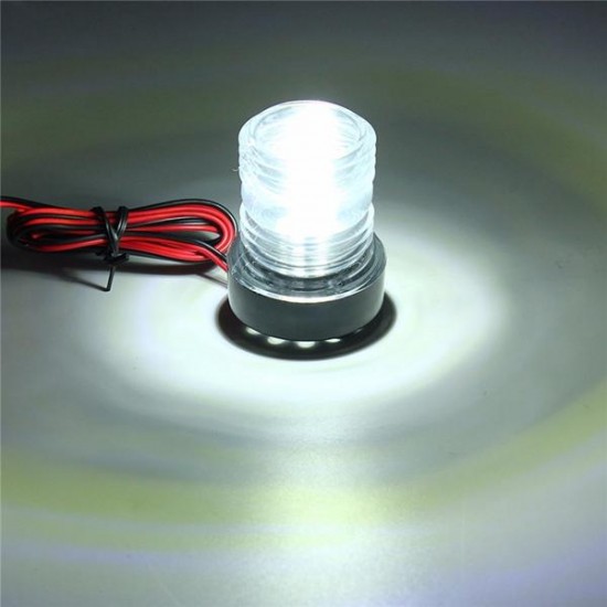 LED Anchor Navigation Light For Marine Boat Yacht 12V All Round 360 Degree