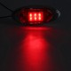 LED Chrome Side Marker Indicator Lights Lamps 24V 10cm for Truck Trailer Lorry