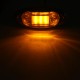 LED Chrome Side Marker Indicator Lights Lamps 24V 10cm for Truck Trailer Lorry