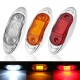 LED Chrome Side Marker Indicator Lights Lamps 24V 10cm for Truck Trailer Lorry LED Chrome Side Marker Indicator Lights Lamps 24V 10cm for Truck Trailer Lorry