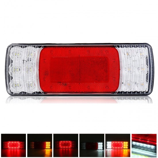 LED Rear Left Tail Stop Brake Light Turn Signal Indicator 12V-24V For Van Truck Lorry