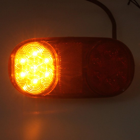 LED Rear Tail Lights Turn Signal Lamps Waterproof 12V 2PCS for Boat Trailer UTE Camper Truck