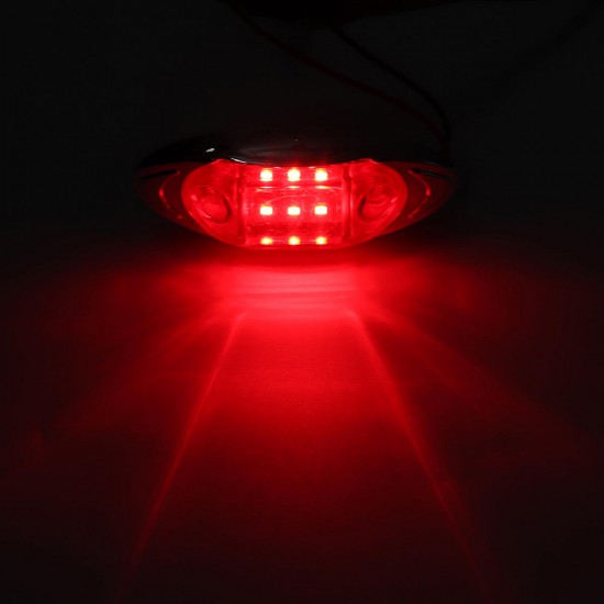 LED Side Marker Indicator Lights Clearance Lamp DC 24V for Truck Trailer Bus