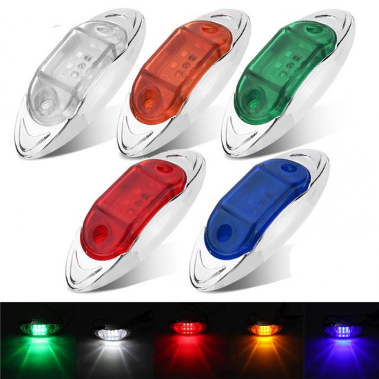 LED Side Marker Indicator Lights Clearance Lamp DC 24V for Truck Trailer Bus