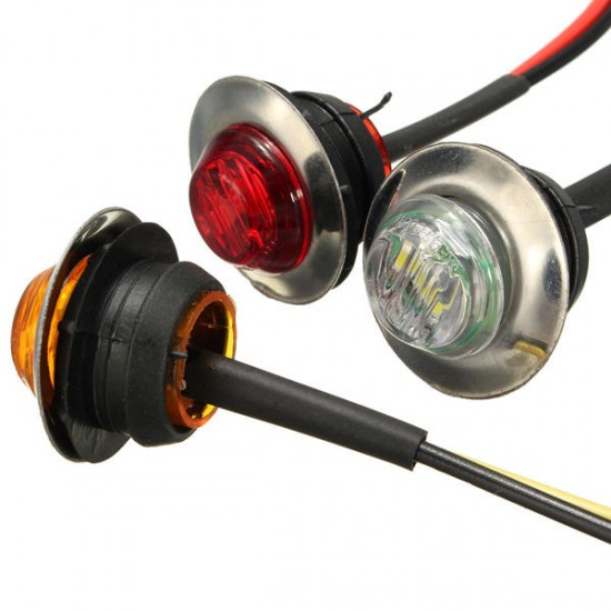 LED Side Marker Light Bulb Lamp Turn Signal Indicator Light Truck Trailer Amber Red White LED Side Marker Light Bulb Lamp Turn Signal Indicator Light Truck Trailer Amber Red White