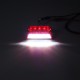 LED Side Marker Lights Indicator Lamps 24V 6500K White 2PCS for Truck Van Pickup Trailer