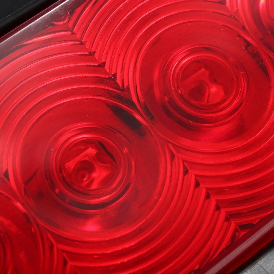 LED Stop Lights Side Marker Turn Signal Lamp Surface Mount Oval 17x8.2cm for Trailer Truck