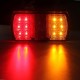 Pair 12LED Trailer Truck Stop Rear Tail Indicator Light E-Marked 12V