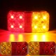 Pair 24V 8LED Brake Tail Light Turn Signal Lamp for Trailer Truck Lorry Pair 24V 8LED Brake Tail Light Turn Signal Lamp for Trailer Truck Lorry