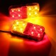 Pair 24V 8LED Brake Tail Light Turn Signal Lamp for Trailer Truck Lorry