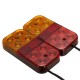 Pair 24V 8LED Brake Tail Light Turn Signal Lamp for Trailer Truck Lorry