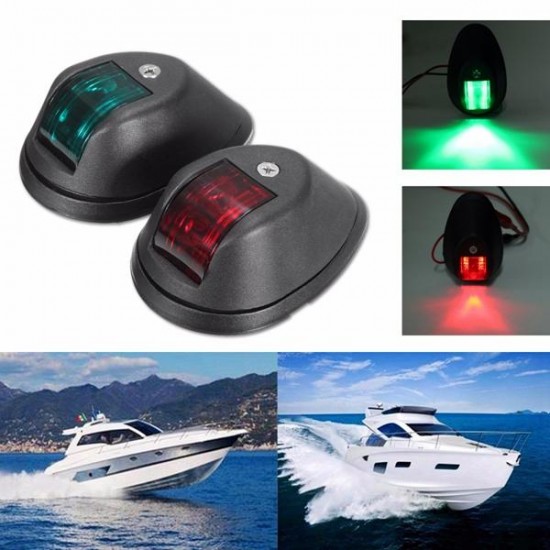 Pair Green&Red Touring Navigation Light Marine Light LED Or Bulb For Car Boat Chandlery Boat Yacht