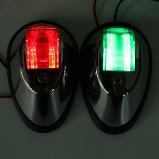 Pair Green&Red Touring Navigation Light Marine Light LED Or Bulb For Car Boat Chandlery Boat Yacht