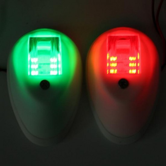 Pair Green&Red Touring Navigation Light Marine Light LED Or Bulb For Car Boat Chandlery Boat Yacht