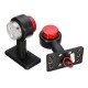 Pair LED Double Side Marker Clearance Lights Lamp Red White for 12V 24V Truck Trailer Caravan