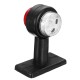 Pair LED Double Side Marker Clearance Lights Lamp Red White for 12V 24V Truck Trailer Caravan Pair LED Double Side Marker Clearance Lights Lamp Red White for 12V 24V Truck Trailer Caravan