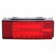 Pair LED Rectangle Stud Stop Turn Tail Lights Waterproof Red for Truck Trailer Boat Pair LED Rectangle Stud Stop Turn Tail Lights Waterproof Red for Truck Trailer Boat