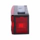 Pair LED Rectangle Stud Stop Turn Tail Lights Waterproof Red for Truck Trailer Boat