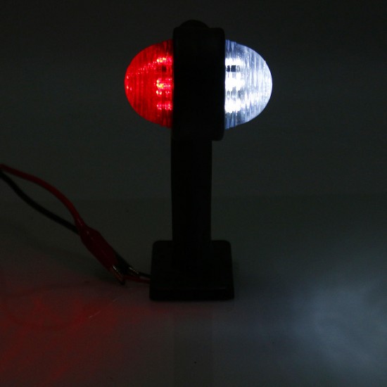 Pair LED Side Marker Lights Indicator Lamp 12V/24V Red White for Car Truck Trailer Lorry Van Pair LED Side Marker Lights Indicator Lamp 12V/24V Red White for Car Truck Trailer Lorry Van
