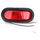Red Sealed Trailer Truck Taillight Rear Stop Turn Lamp Grommet Pigtail