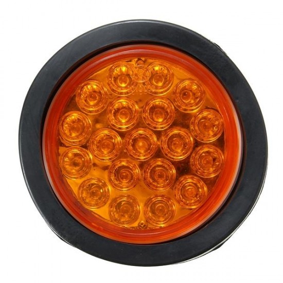 Round Reflector Rear Tail Brake Stop Marker Light Indicator for Truck Trailers