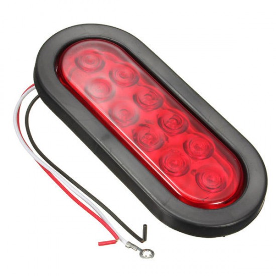 Sealed 6 Inch Oval 10 LED Car Tail Light Rear Stop Turn Lamp Sealed 6 Inch Oval 10 LED Car Tail Light Rear Stop Turn Lamp