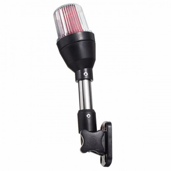 White Adjustable Lamp Holder Shoreline Marine Fold Down Stern Anchor Light Pontoon Boat Signal Light White Adjustable Lamp Holder Shoreline Marine Fold Down Stern Anchor Light Pontoon Boat Signal Light