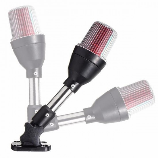 White Adjustable Lamp Holder Shoreline Marine Fold Down Stern Anchor Light Pontoon Boat Signal Light White Adjustable Lamp Holder Shoreline Marine Fold Down Stern Anchor Light Pontoon Boat Signal Light
